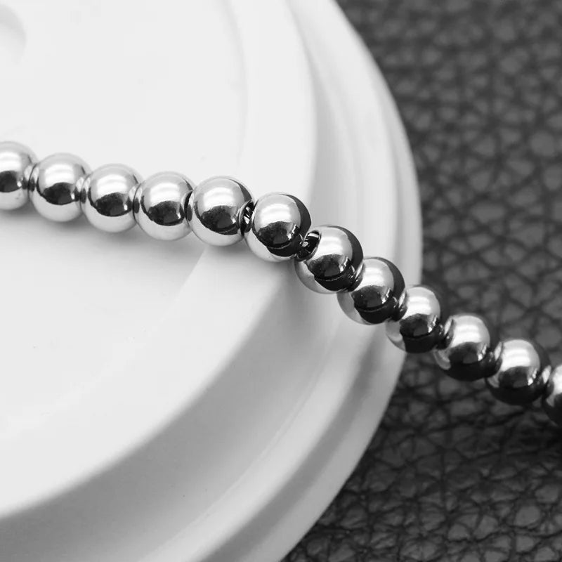 New Trendy Stainless Steel Ball Chain Titanium Steel Necklace Jewelry Wholesale Hot Sale