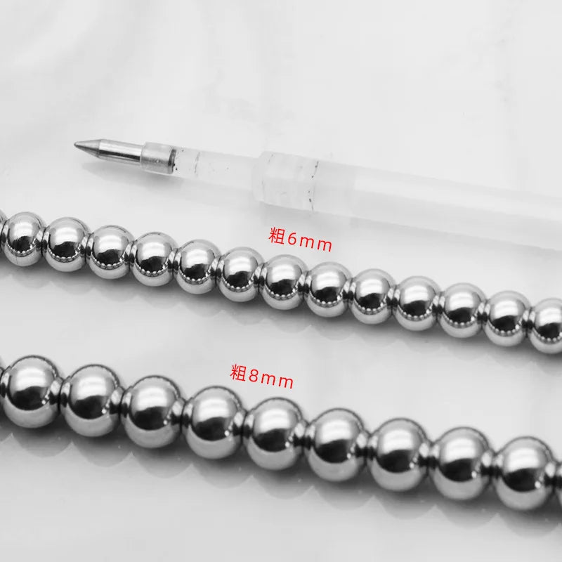New Trendy Stainless Steel Ball Chain Titanium Steel Necklace Jewelry Wholesale Hot Sale